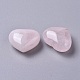 Piedra de amor de corazón de cuarzo rosa natural X-G-G798-14-2