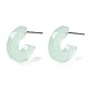 Transparent Cellulose Acetate(Resin) Half Hoop Earrings KY-T040-A60-02-4