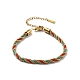 Браслеты из витого нейлонового шнура для женщин BJEW-V007-01G-01-2
