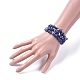 Bracelets enveloppants à la mode à trois boucles BJEW-JB04698-03-4