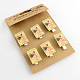 DIY Wood Craft Ideas Baby Shower Party Photo Wall Decorations Mini Square with Baby Shaped Wooden Clothespins Postcards Note Pegs Clips X-AJEW-Q076-49-1