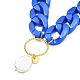 Bague avec collier pendentif perle naturelle pour adolescente femme NJEW-JN03712-6