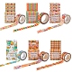 6箱6スタイルのDIYスクラップブック装飾マスキングテープ  カラフル  1ボックス/スタイル DIY-SZ0004-66-1