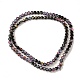 Electroplate Transparent Glass Beads Strands EGLA-L044-D-4