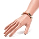 Bracelet extensible perlé tube incurvé acrylique pour femme BJEW-JB08438-01-3