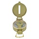 Сплав компас карманные часы, с акриловым стеклом, золотые, 75~155x53x20~27 мм