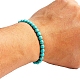 Stretch-Armbänder aus natürlichen türkisfarbenen Perlen für Männer und Frauen PW-WG83054-07-1