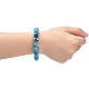 Ocean White Jade Stretch Bracelets BJEW-G019-4-4