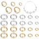 Creatcabin 50 pièces 10 styles cadres de perles en laiton KK-CN0002-56-1