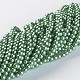 Chapelets de perles en verre nacré HY-4D-B64-3