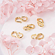 BENECREAT 10 PCS 18K Gold Plated S-Hook Clasps Necklace Clasp Jewelry Findings for DIY Jewelry Making KK-BC0003-76G-6