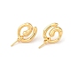 Фурнитура для серег-гвоздиков vortex из латуни KK-M270-30G-1