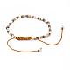(Schmuckpartys im Fabrikverkauf) Verstellbare Armbänder aus geflochtenen Perlen aus Nylonfaden BJEW-JB04380-3