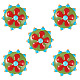 5pcs cuentas de lampwork hechas a mano&nbsp;LAMP-TA0002-29-1