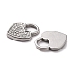 304 Stainless Steel Charms Cabochon Setting for Enamel STAS-B024-90P-2