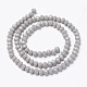 Chapelets de perles en verre opaque de couleur unie EGLA-A034-P10mm-D10-2