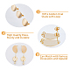 DICOSMETIC 16Pcs Brass Stud Earring Findings KK-DC0001-33-4