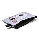 Lindo gato carteras con cremallera de poliéster ANIM-PW0002-28A-3