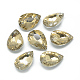 Pointed Back Glass Rhinestone Links connectors RGLA-T022-10x14mm-08-1