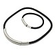 PU Leather Cord Jewelry Sets Necklaces and Bracelets SJEW-O017-01-1