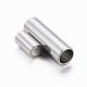 Smooth 304 Stainless Steel Magnetic Clasps with Glue-in Ends STAS-H402-21P-3mm-2