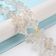Chapelets de perles en agate blanche naturelle G-M418-D03-01-2