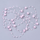 Hilo de guirnalda de cuentas de perlas de imitación de plástico abs SACR-T354-01D-2