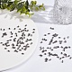 CREATCABIN 400Pcs 2 Hole Half Tila Beads Rectangle Glass Seed Beads Mini Plated with Plastic Containers for Craft Bracelet Necklace Earring Weeding Jewelry Making(Metallic Black Color) 5x2mm SEED-CN0001-08-4