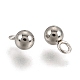 201 Stainless Steel 3D Ball Round Charms Pendants STAS-Q171-05-1