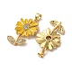 Латунные микро проложить кубического циркония подвески KK-D390-19G-01A-2