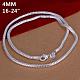 Popular Silver Color Plated Brass Snake Chain Necklaces For Men NJEW-BB12734-24-2
