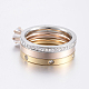 304 set di anelli impilabili in acciaio inossidabile RJEW-P063-04-3