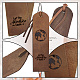 4pcs Earth Adventure Genuine Leather Bookmarks 2×7inch Let The Adventure Begin Global Travel Theme Cowhide Bookmarks Handmade Page Markers for Book Lovers Readers Writers Accessories Gifts AJEW-WH0386-0006-4