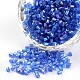 8/0 Two Cut Transparent Colours Rainbow Plated Glass Seed Beads SEED-I005-166-1