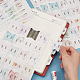 Gradient Color monthly Planner Self-Adhesive Tabs Stickers DIY-WH0308-187B-3