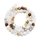 Blanc naturel opale africain perles brins G-K245-A18-02-2