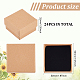 BENECREAT 24 Pack Ring Box 5x5x3cm Kraft Brown Square Cardboard Jewelry Boxes Small Gift Box for Wedding Party Birthdays CBOX-BC0004-87-2
