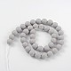 Faceted Round Shell Pearl Bead Strands BSHE-J012-14mm-06-2