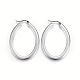 304 Stainless Steel Hoop Earrings EJEW-F178-14P-1