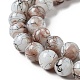 Chapelets de perles en verre peint brossé & cuisant GLAA-S176-15-3