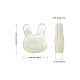 5 pezzo di perle di conchiglia bianca naturale BSHE-CJ0001-06-2