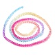 Transparent Gradient Color Glass Beads Strands GLAA-G101-2mm-04-4