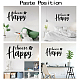 PVC Quotes Wall Sticker DIY-WH0200-081-3