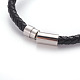 Retro Leather Cord Bracelets BJEW-L642-35P-2