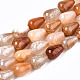 Chapelets de perles en agate naturelle craquelée G-T131-32-1