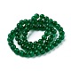 Natürlichen grünen Jade Perlen Stränge G-I228-6mm-05-2