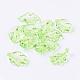 Light Green Transparent Acrylic Leaf Pendants for Chunky Necklace Jewelry X-TACR-470-31-2