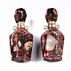 Pendenti assemblati per bottiglie di profumo apribili in bronzite sintetica e diaspro imperiale G-S366-058F-2