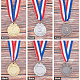 Ahandmaker 12 pièces 3 styles médailles en alliage de zinc NJEW-GA0001-02-5
