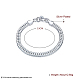 Brass Curb Chain Bracelets BJEW-BB17055-3